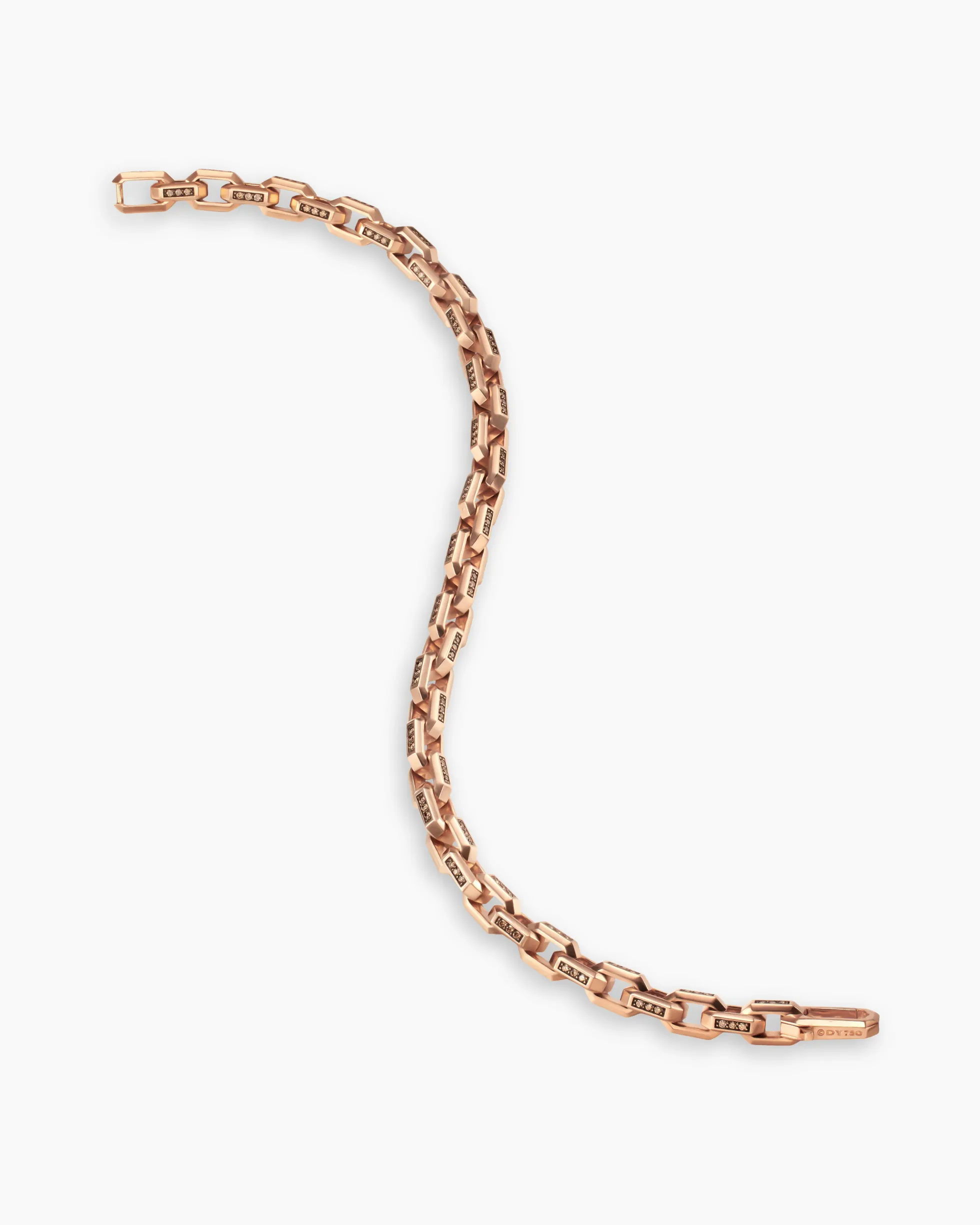 Streamline® Link Bracelet 18K Rose Gold with Cognac Diamonds, 5.5mm