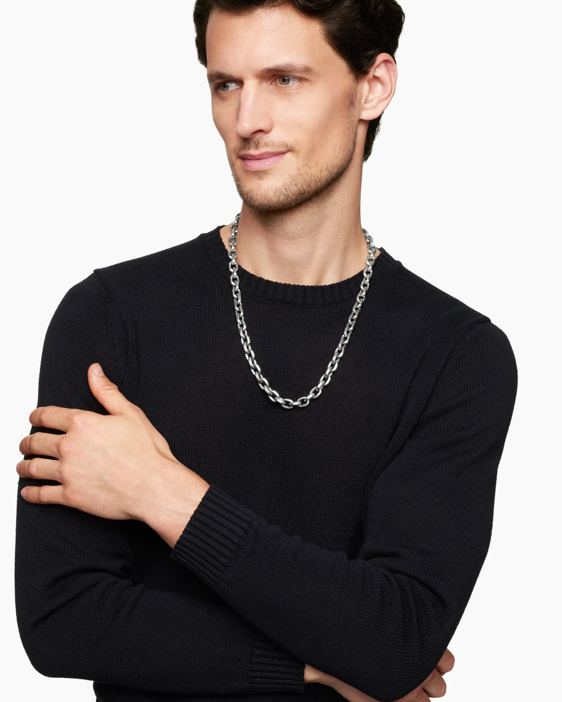 Streamline® Link Necklace Sterling Silver, 9.5mm