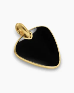 Streamline® Pick Amulet 18K Yellow Gold with Black Onyx, 31mm