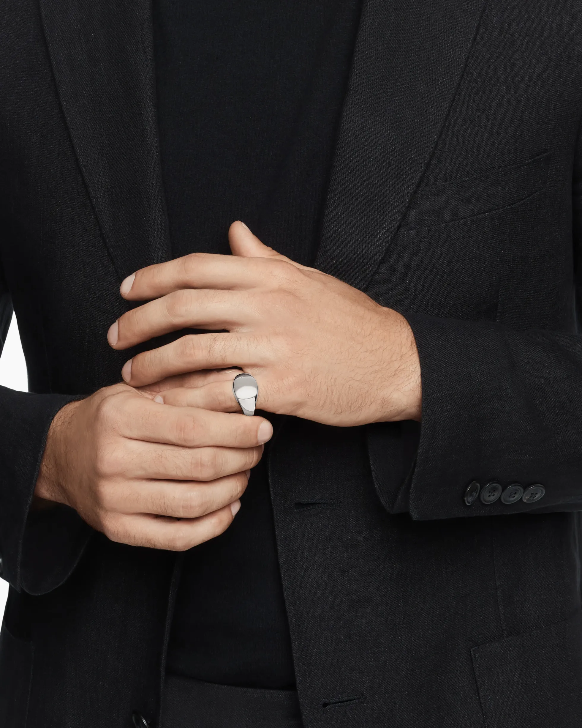 Streamline® Pinky Ring Sterling Silver, 14mm