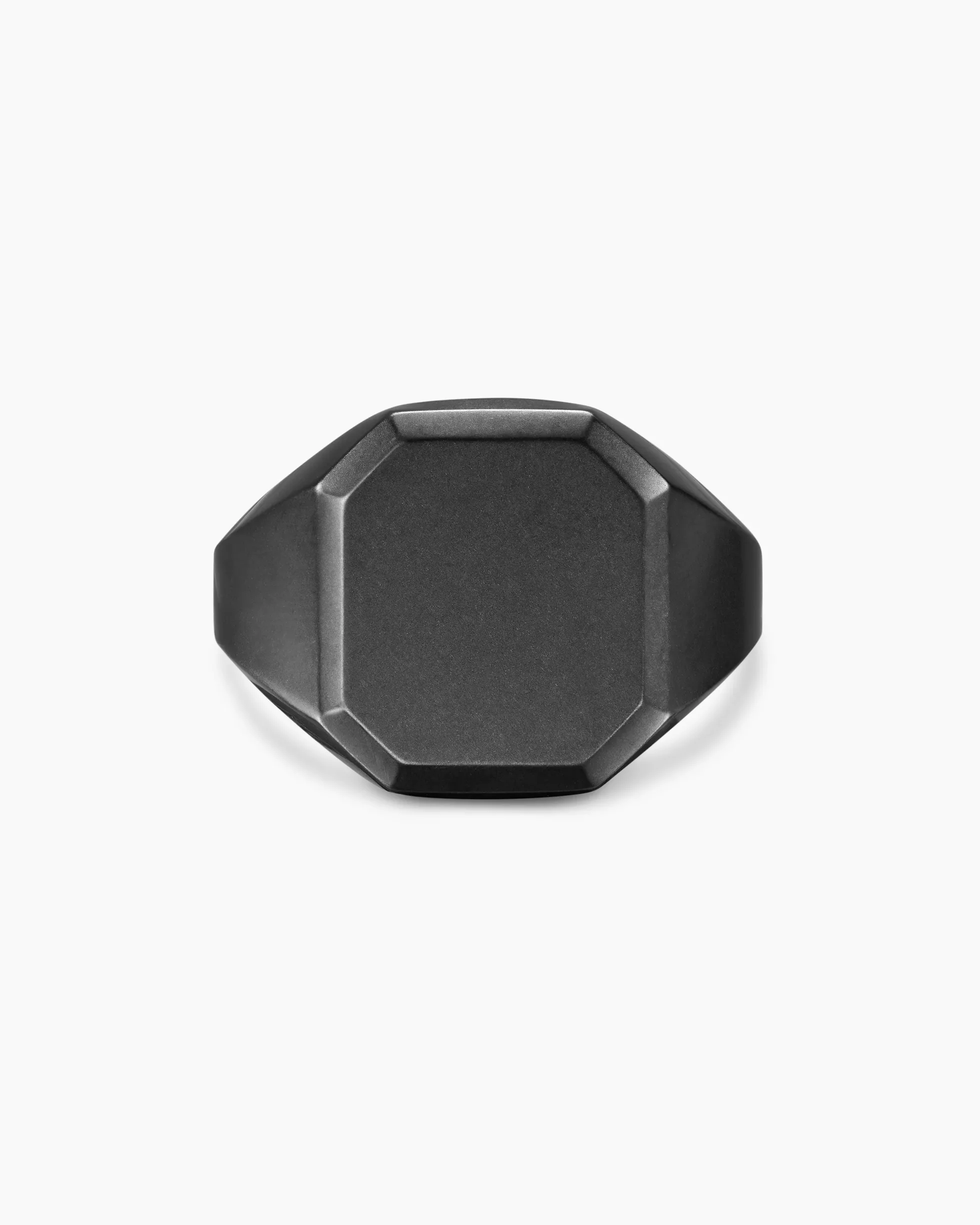 Streamline® Signet Ring Black Titanium, 18mm
