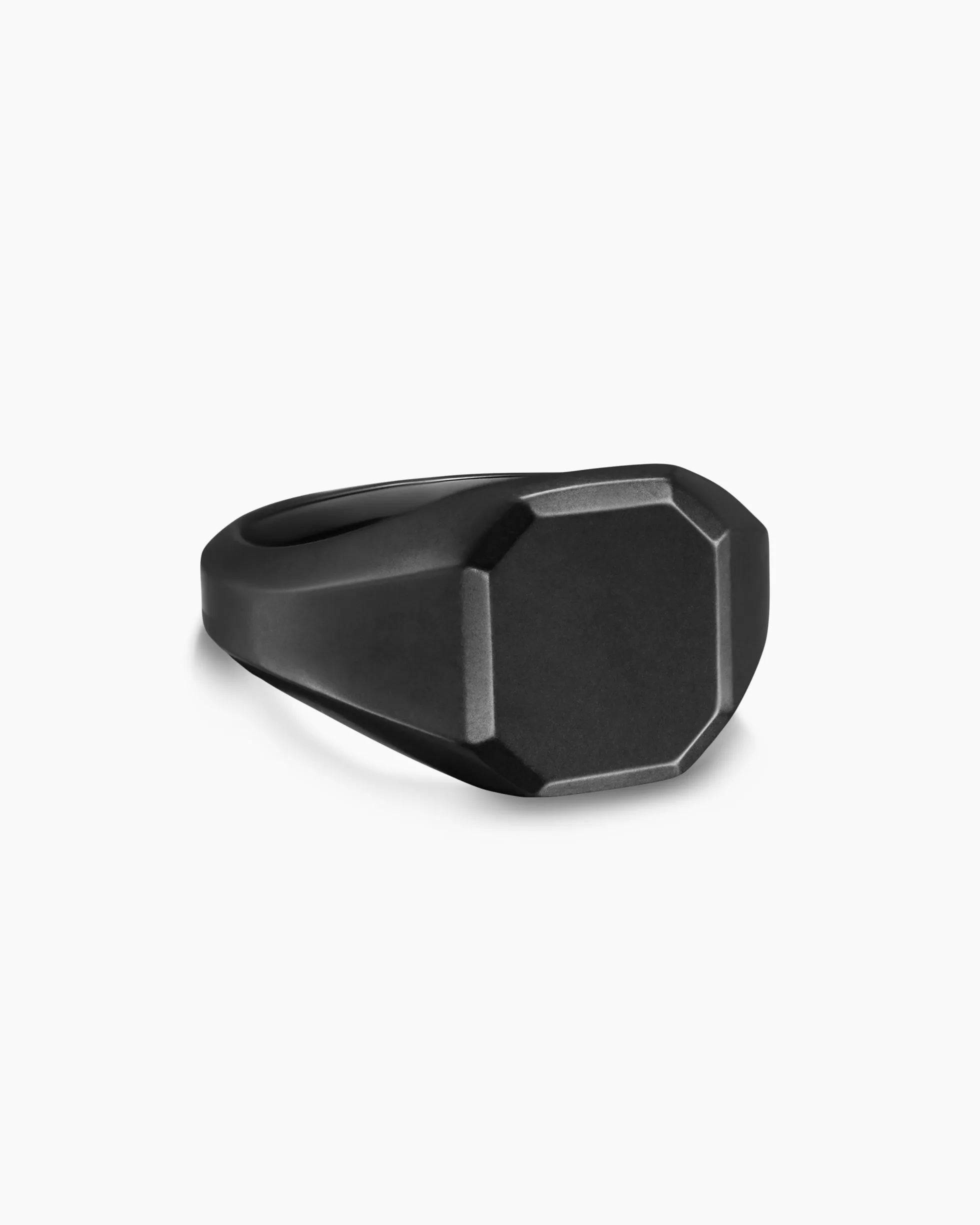 Streamline® Signet Ring Black Titanium, 14mm