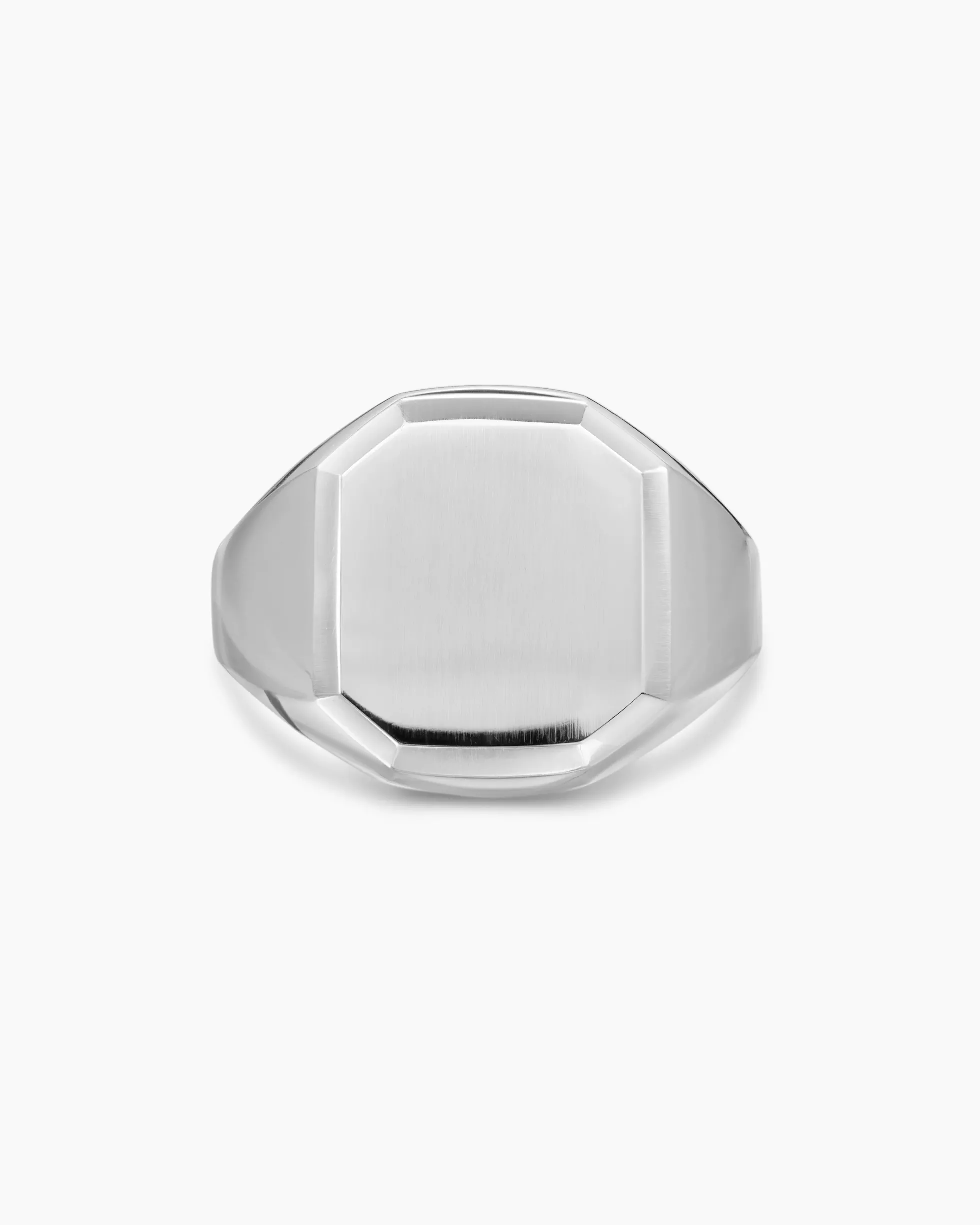 Streamline® Signet Ring Platinum, 18mm