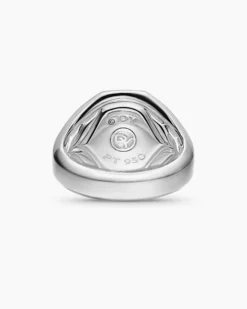 Streamline® Signet Ring Platinum, 18mm