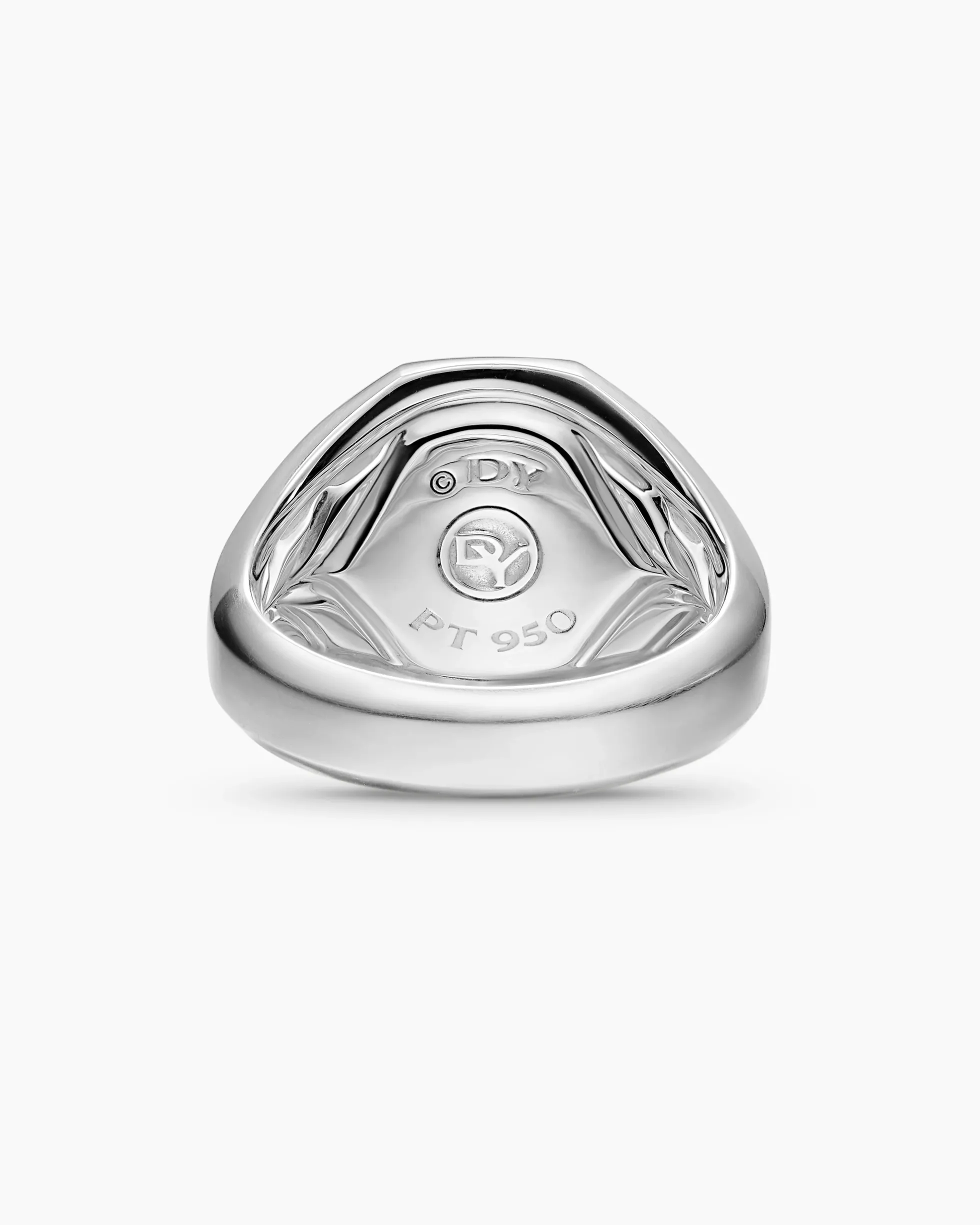 Streamline® Signet Ring Platinum, 18mm