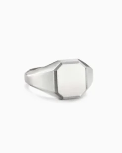 Streamline® Signet Ring Platinum, 14mm