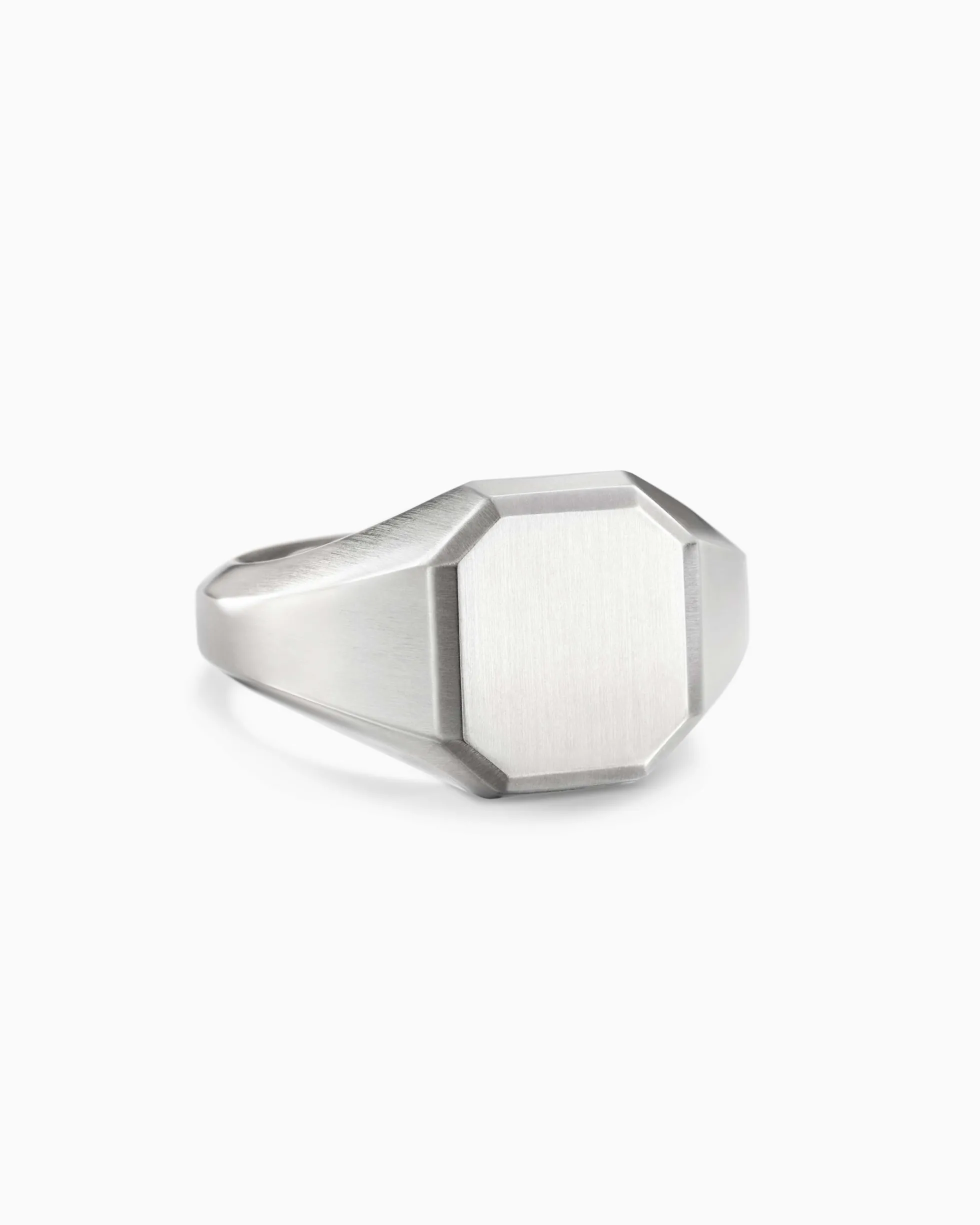 Streamline® Signet Ring Platinum, 14mm