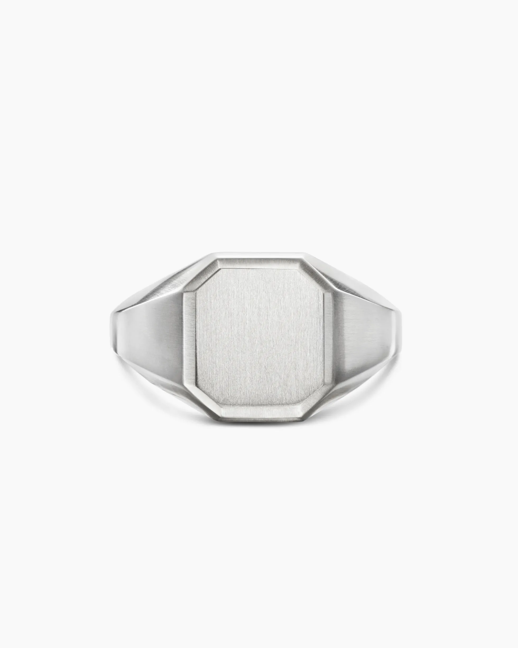 Streamline® Signet Ring Platinum, 14mm
