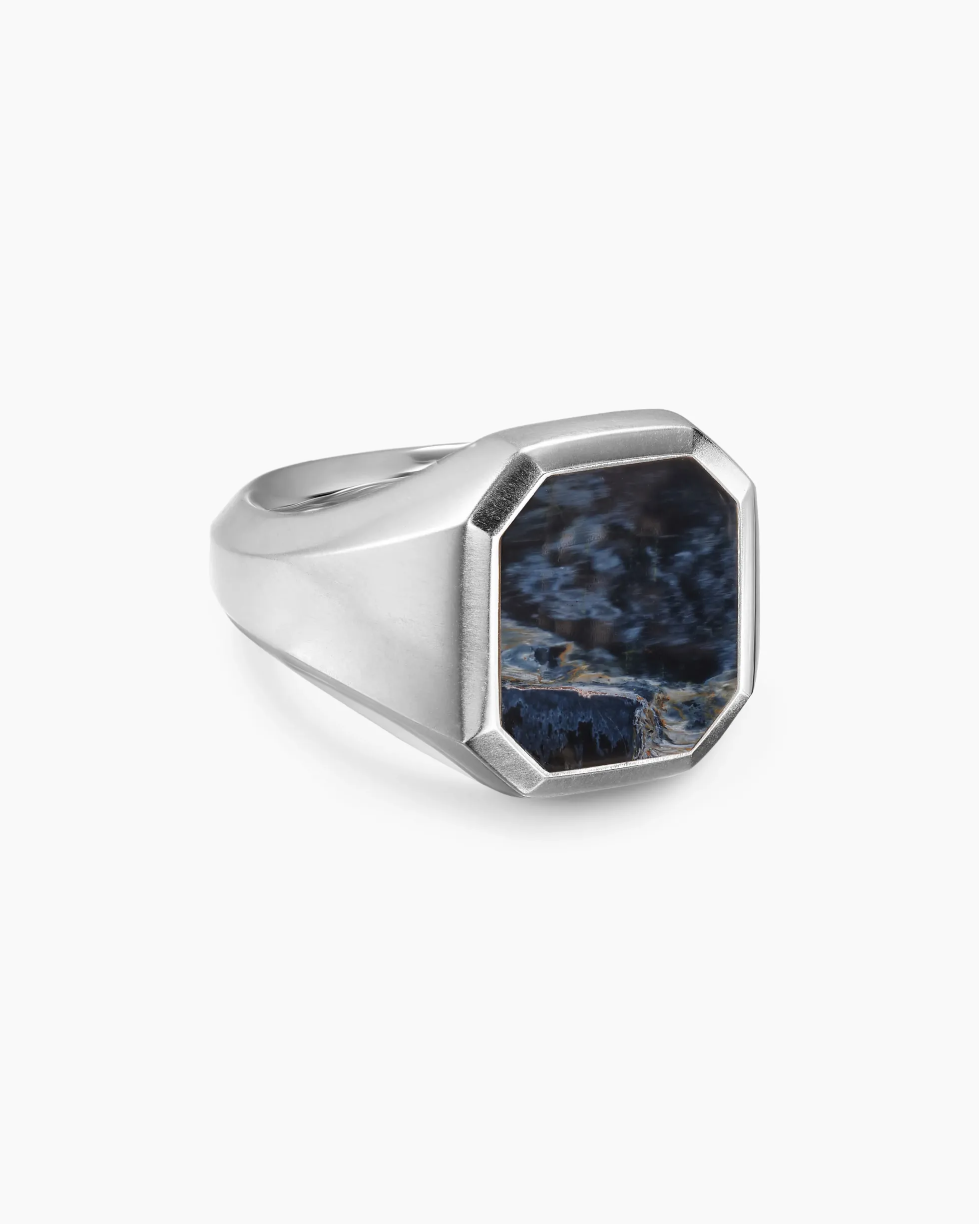 Streamline® Signet Ring Sterling Silver with Pietersite, 18mm