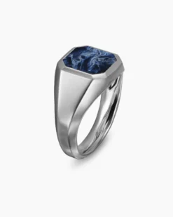 Streamline® Signet Ring Sterling Silver with Pietersite, 14mm