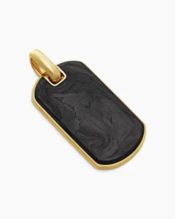 Streamline® Tag 18K Yellow Gold with Forged Carbon, 35mm