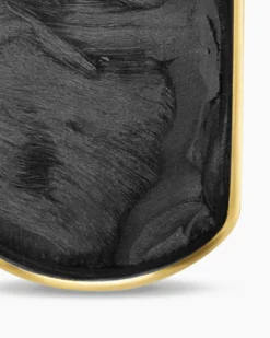 Streamline® Tag 18K Yellow Gold with Forged Carbon, 21.2mm