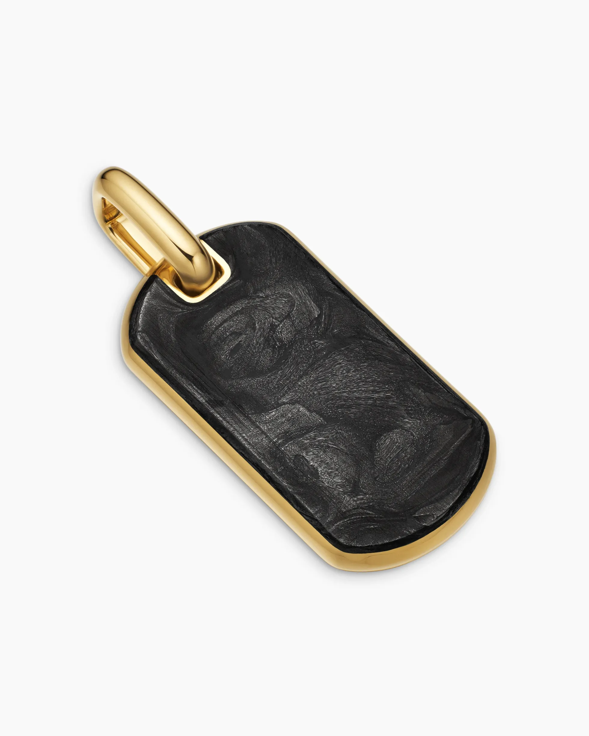 Streamline® Tag 18K Yellow Gold with Forged Carbon, 27mm