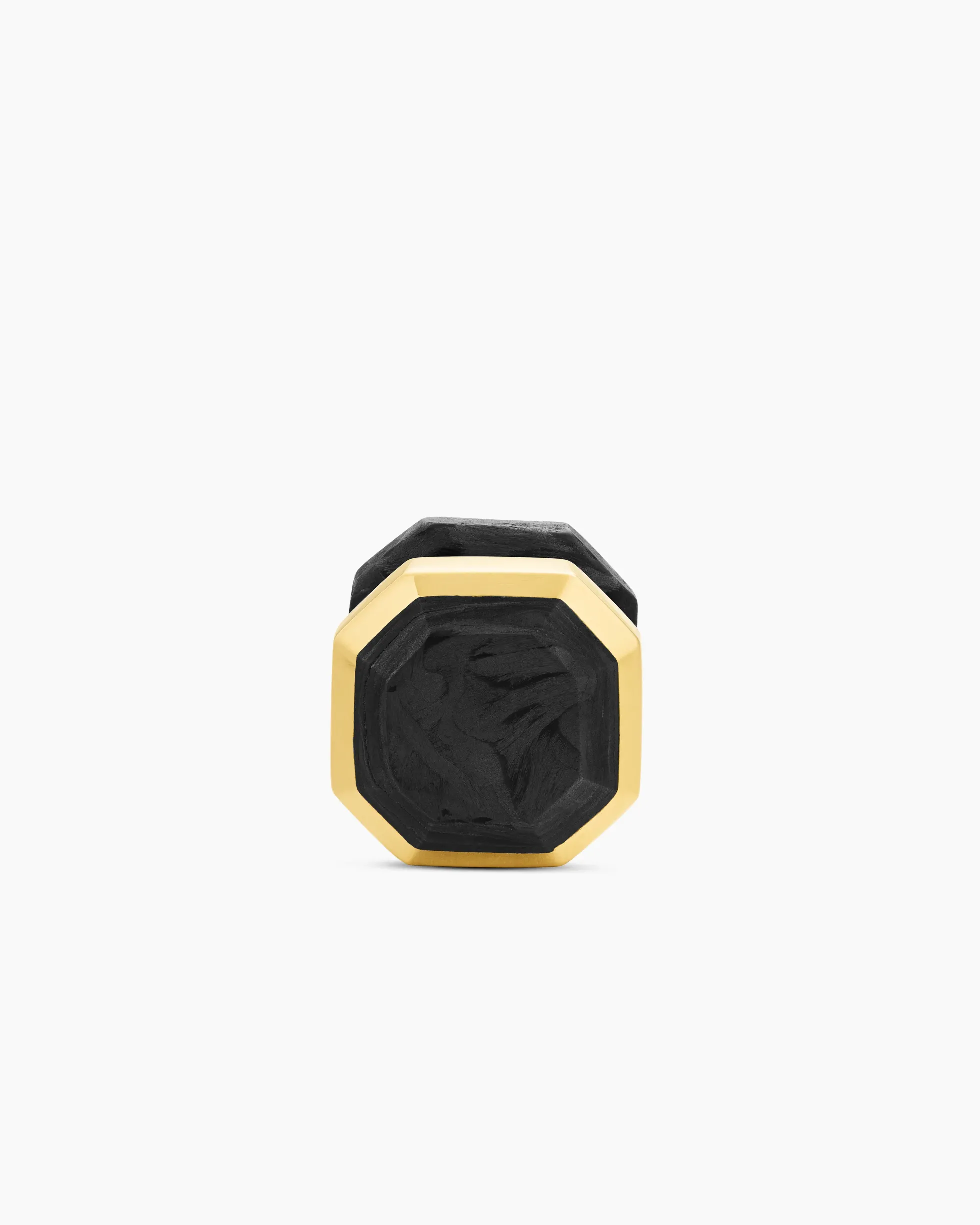 Streamline® Tuxedo Studs 18K Yellow Gold with Forged Carbon, 10.8mm