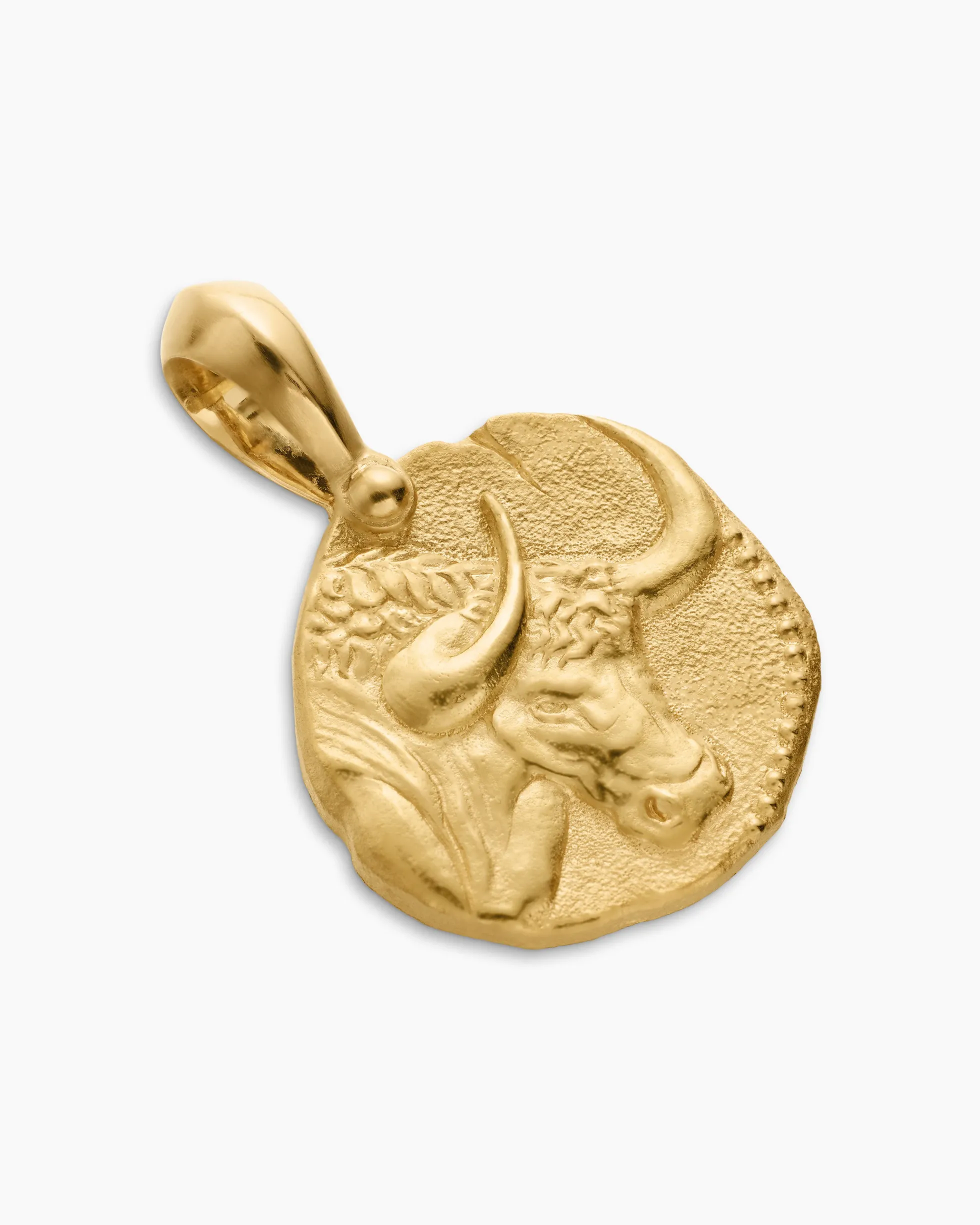 Taurus Amulet 18K Yellow Gold, 17mm