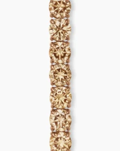 Tennis Bracelet 18K Rose Gold with Cognac Diamonds, 3mm