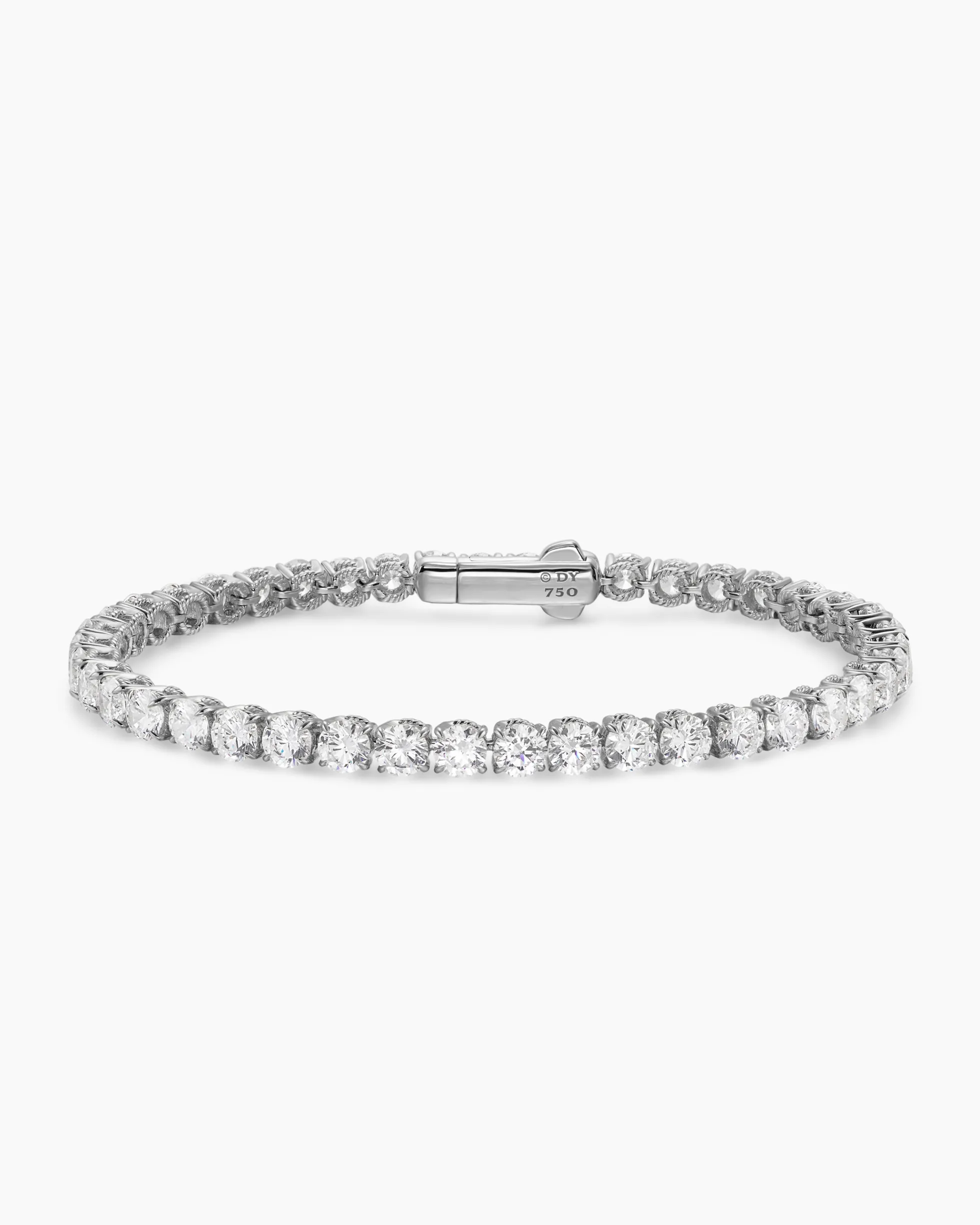 Tennis Bracelet 18K White Gold with Diamonds, 4mm