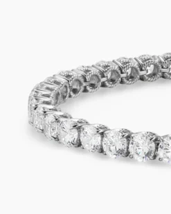 Tennis Bracelet 18K White Gold with Diamonds, 4mm