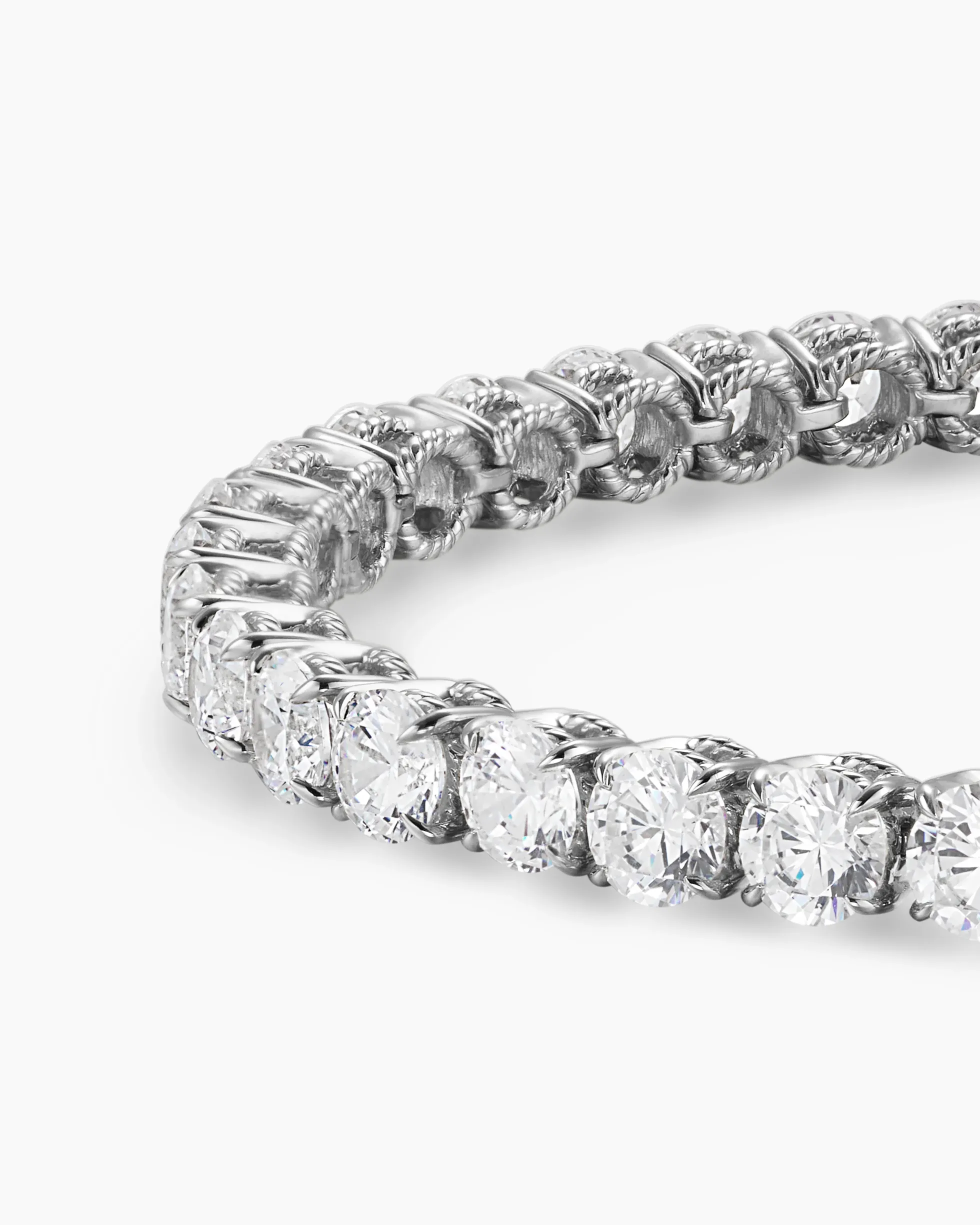 Tennis Bracelet 18K White Gold with Diamonds, 4mm
