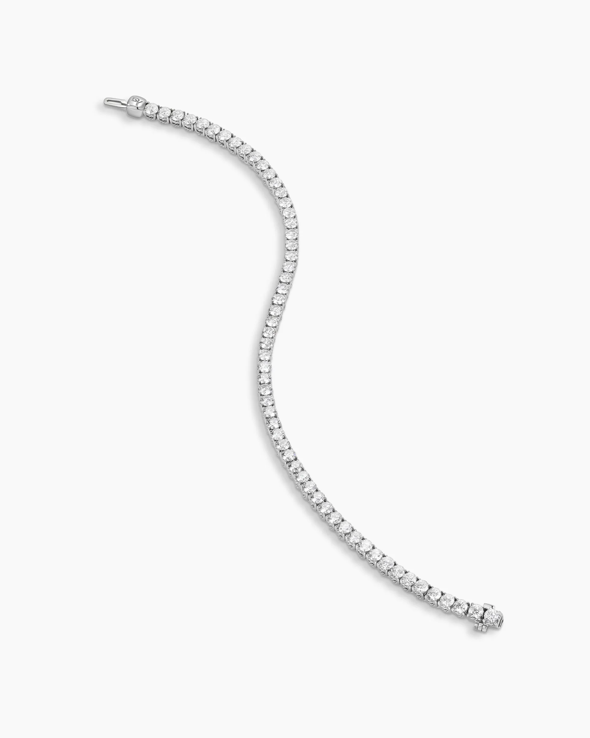 Tennis Bracelet 18K White Gold with Diamonds, 3mm