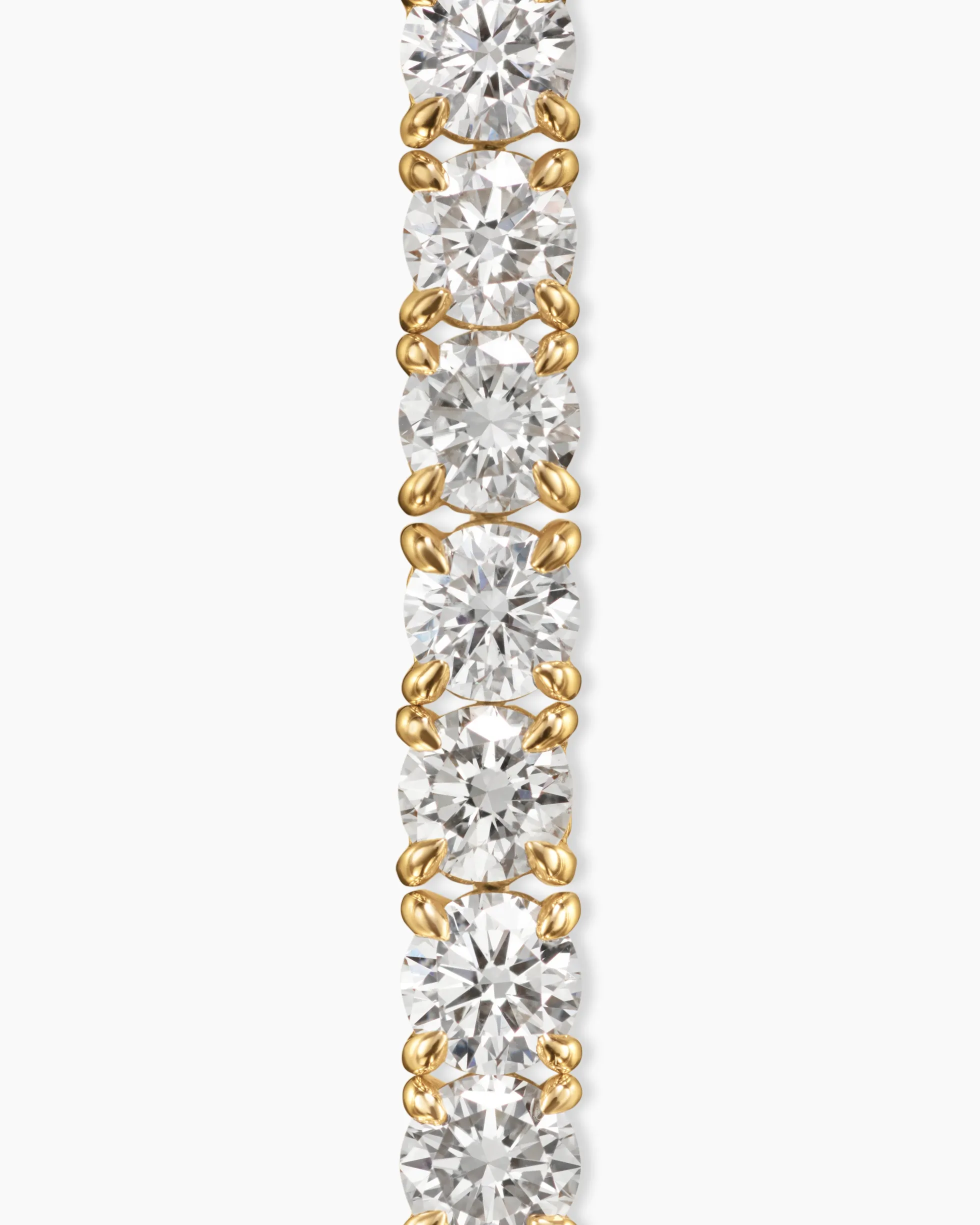 Tennis Bracelet 18K Yellow Gold with Diamonds, 3mm