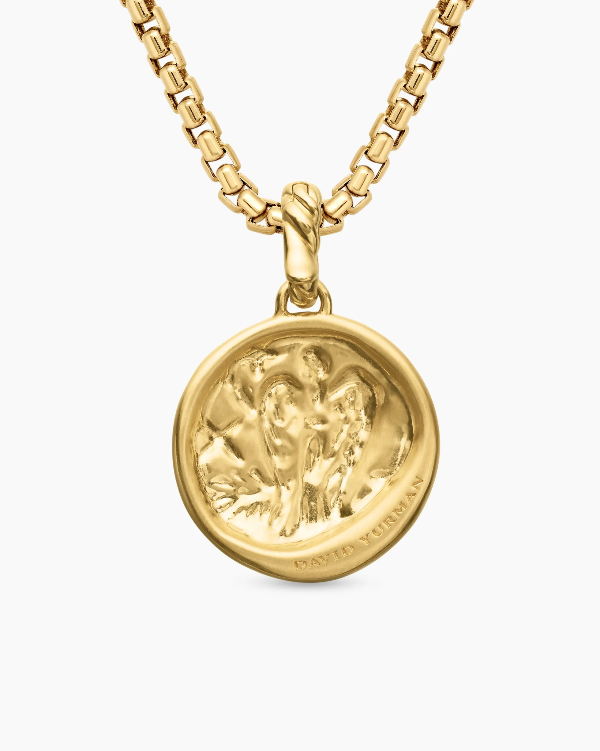 Virgo Amulet 18K Yellow Gold with Diamonds, 19mm