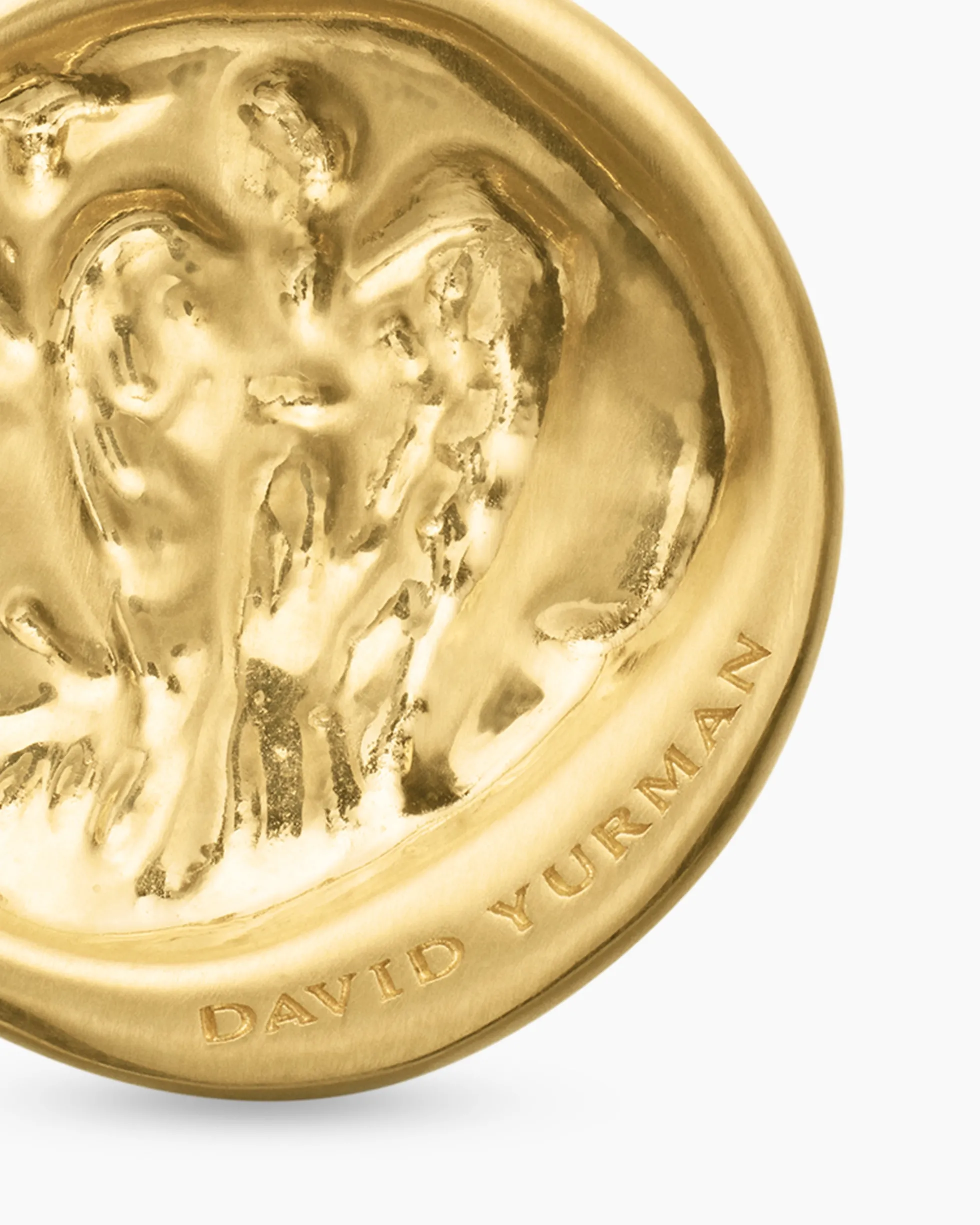 Virgo Amulet 18K Yellow Gold with Diamonds, 19mm