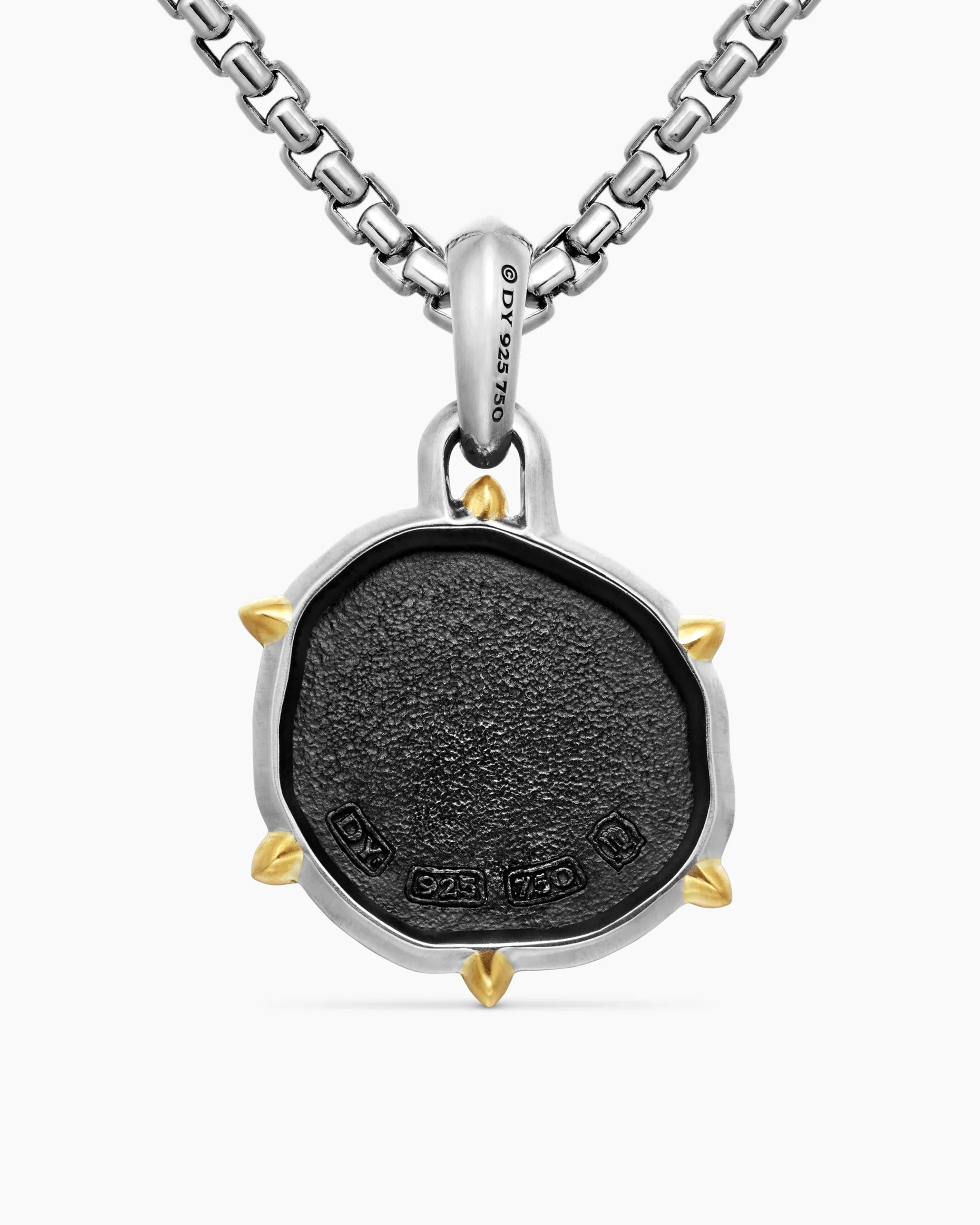 Virgo Amulet Sterling Silver with 18K Yellow Gold, 23mm