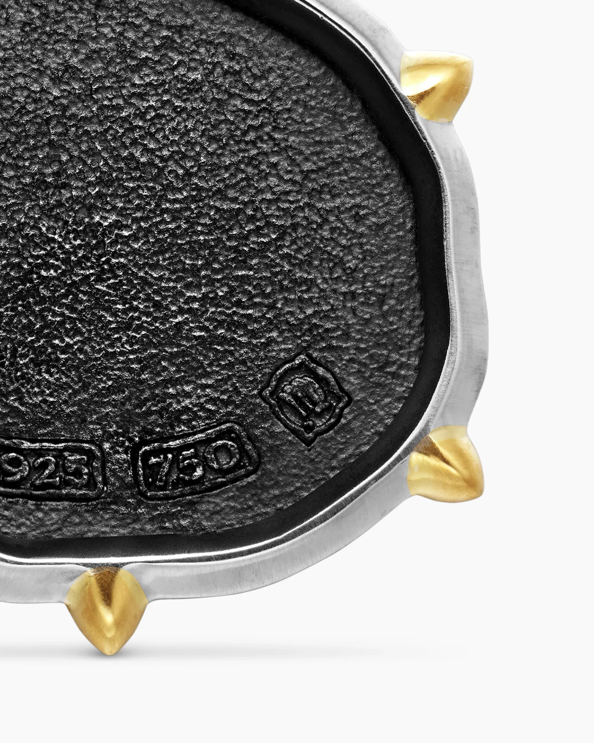Virgo Amulet Sterling Silver with 18K Yellow Gold, 23mm