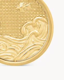 Water and Fire Duality Amulet 18K Yellow Gold, 24mm