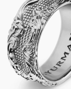 Waves Band Ring Sterling Silver, 10.5mm