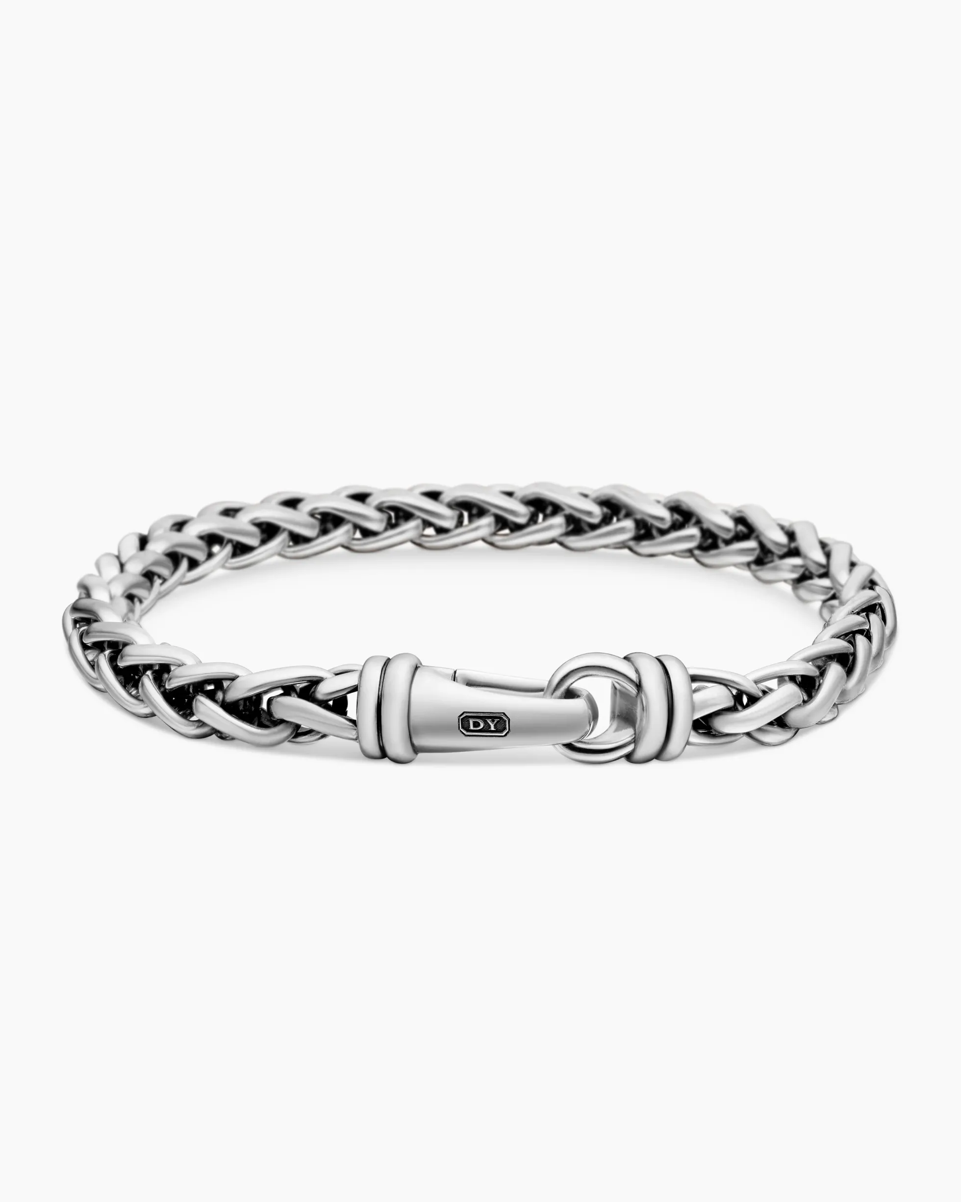 Wheat Chain Bracelet Sterling Silver, 6mm