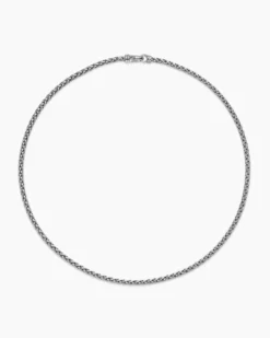 Wheat Chain Necklace Sterling Silver, 4mm