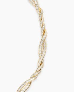 Wisteria® Necklace 18K Yellow Gold with Diamonds, 6mm