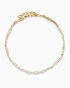 Wisteria® Necklace 18K Yellow Gold with Diamonds, 6mm