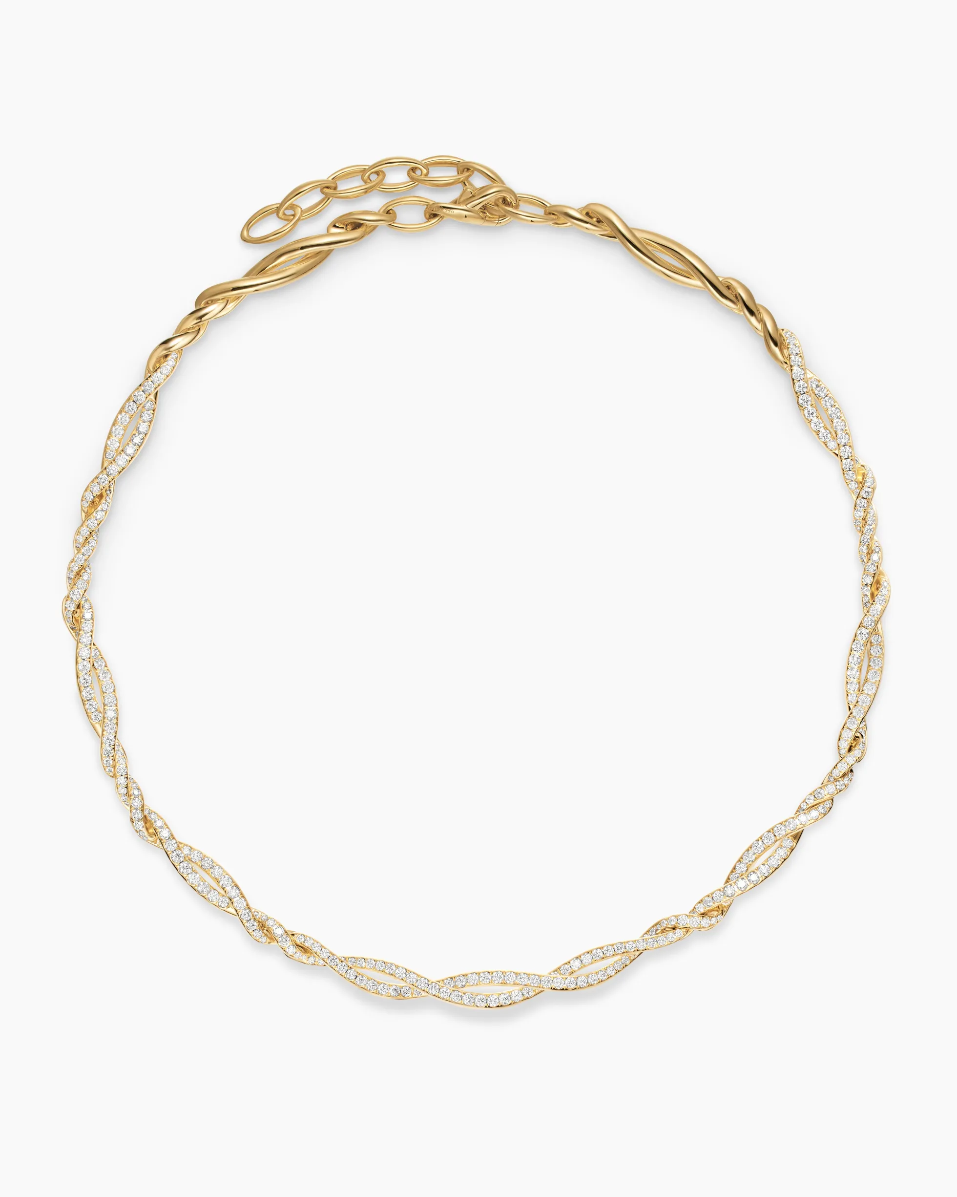Wisteria® Necklace 18K Yellow Gold with Diamonds, 6mm