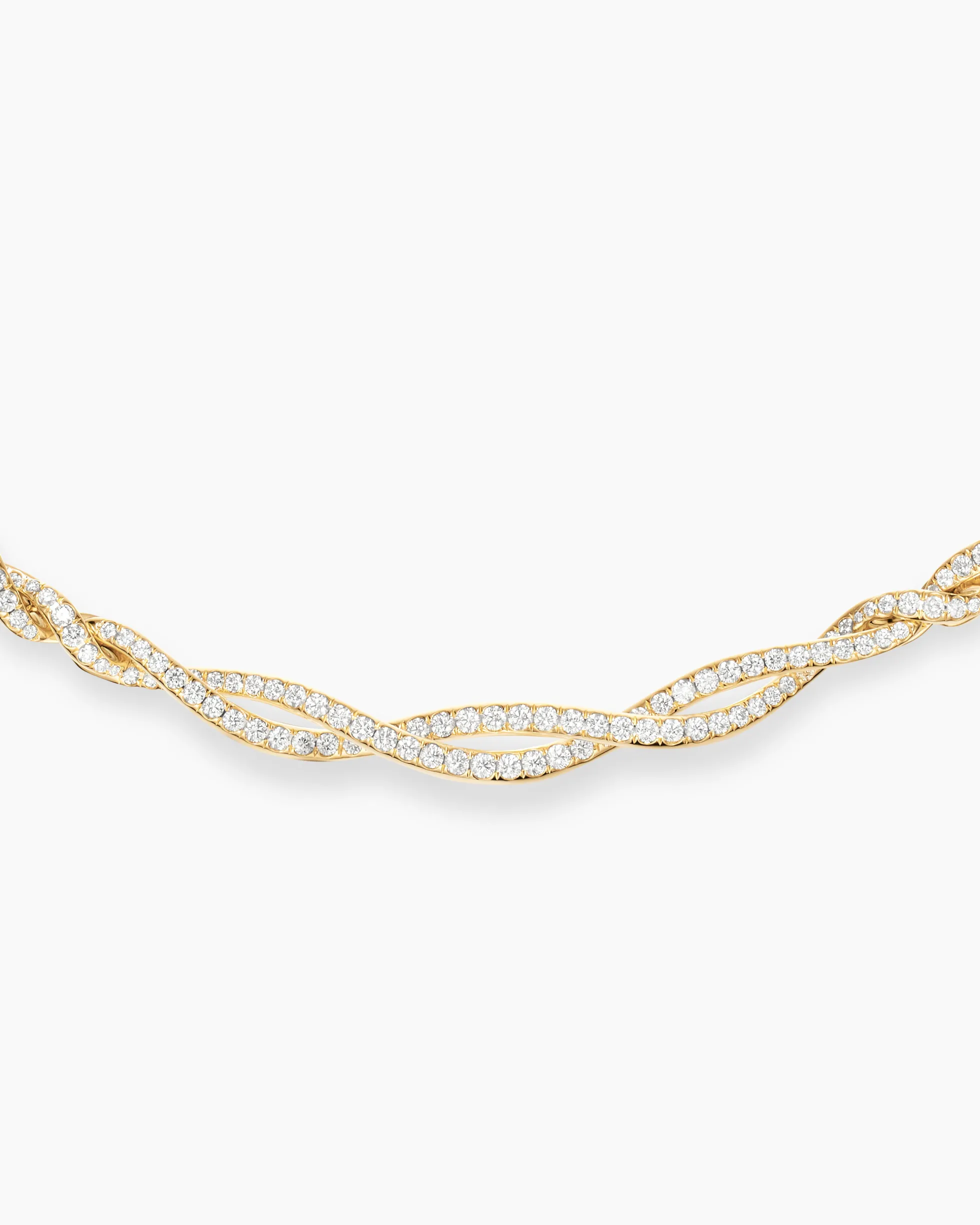 Wisteria® Necklace 18K Yellow Gold with Diamonds, 6mm