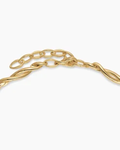 Wisteria® Necklace 18K Yellow Gold with Diamonds, 6mm