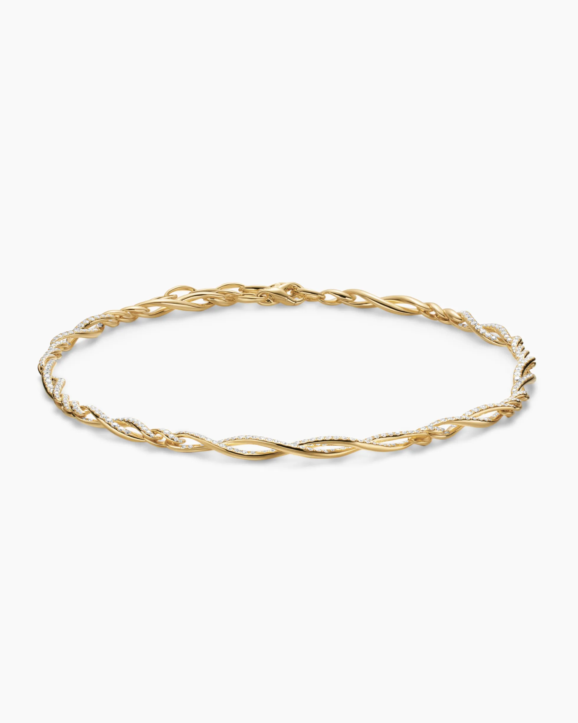 Wisteria® Necklace 18K Yellow Gold with Diamonds, 6mm