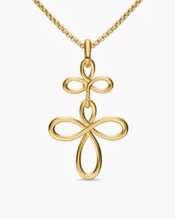 Wisteria® Pendant Necklace 18K Yellow Gold with Diamonds, 38.2mm