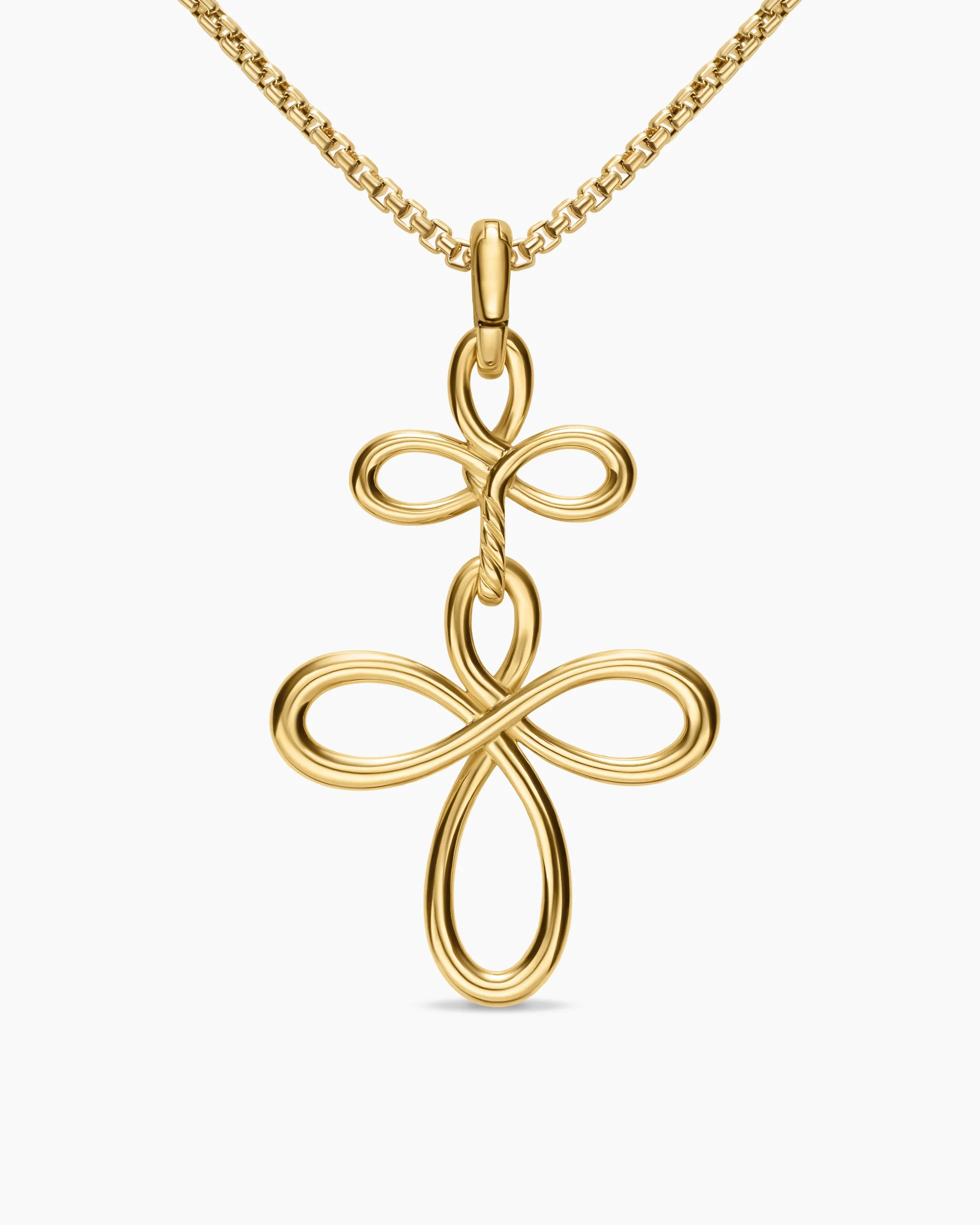 Wisteria® Pendant Necklace 18K Yellow Gold with Diamonds, 38.2mm