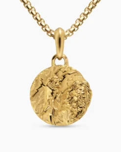Zeus Amulet 18K Yellow Gold, 24mm