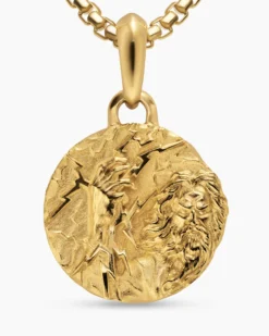 Zeus Amulet 18K Yellow Gold, 24mm