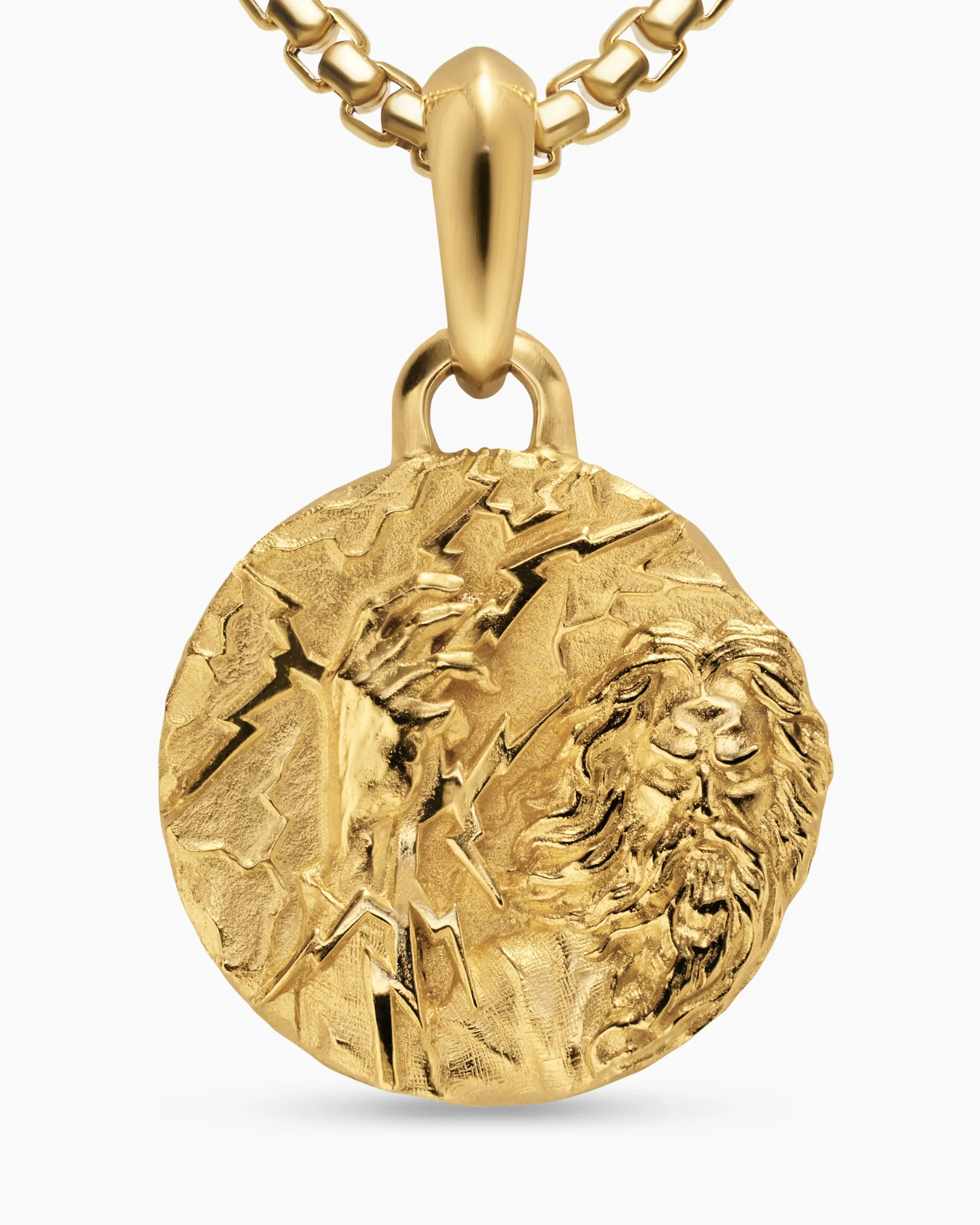 Zeus Amulet 18K Yellow Gold, 24mm