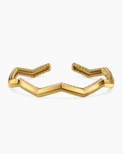 Zig Zag Stax™ Cuff Bracelet 18K Yellow Gold, 5mm