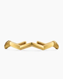 Zig Zag Stax™ Cuff Bracelet 18K Yellow Gold, 5mm