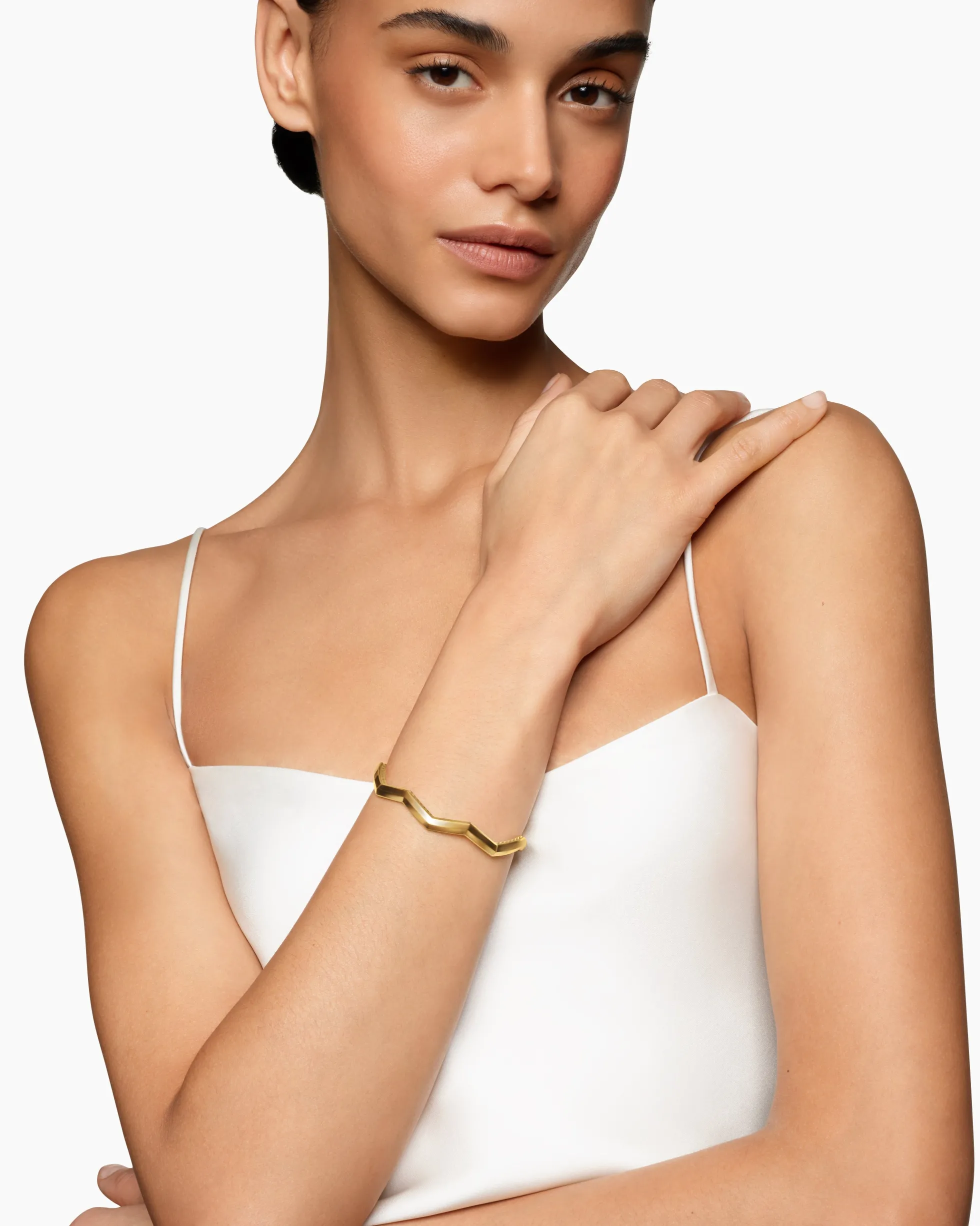 Zig Zag Stax™ Cuff Bracelet 18K Yellow Gold, 5mm