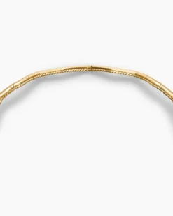 Zig Zag Stax™ Necklace 18K Yellow Gold with Diamonds, 5mm