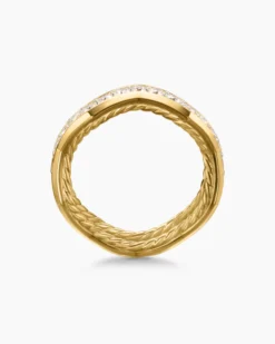 Zig Zag Stax™ Ring 18K Yellow Gold with Diamonds, 5mm